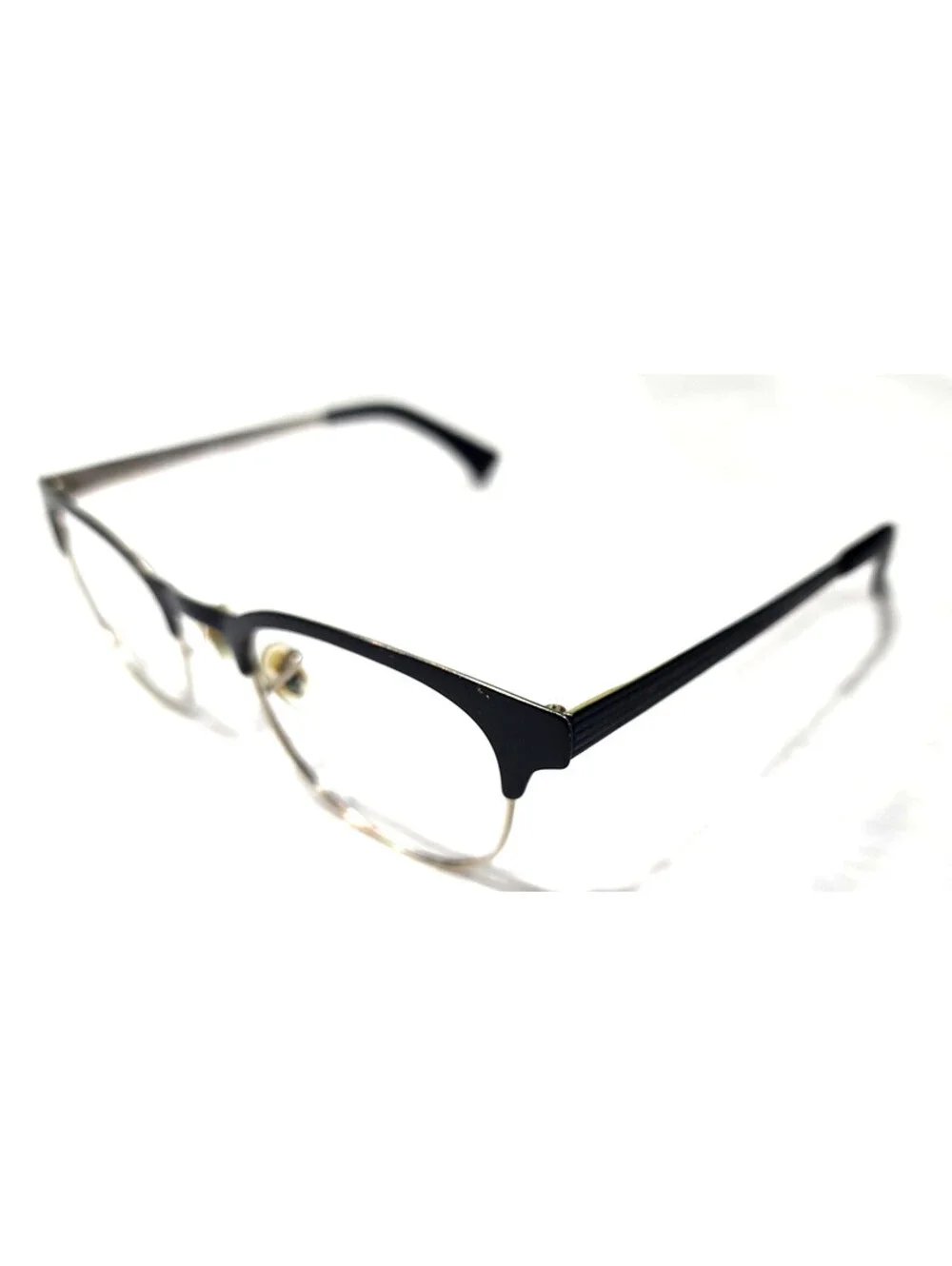 Ray Ban RB6317 2832 Black Silver Metal Round Eyeglasses 49-20 140